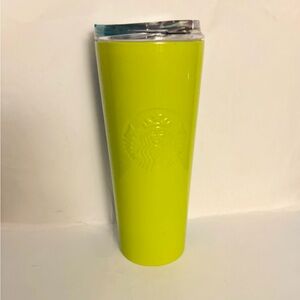 Starbucks Lime Green Tumbler with Clear Lid